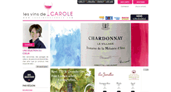 Desktop Screenshot of lesvinsdecarole.com